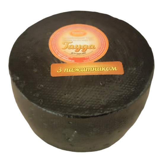 "Сир твердий "Гауда" 50 %  з пажитником  (1,2-1,5кг) ст