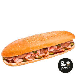 Багет Три м'яса 220 г бн ТМ Pan panini