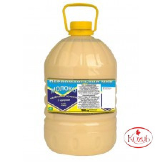 Молоко незбиране згущене з цукром 8,5 % жиру пляшка 6 кг сд ТМ Козуб