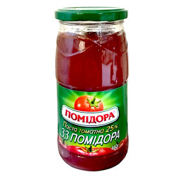 "Томатна паста "33 помідора" 25% с/б 460 г /6 шт тг ТМ Помідора