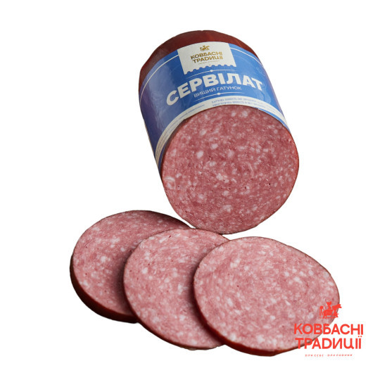 Сервелат Традиційний в/г в/к (Фас ціл.) 0,5 кг нк ТМ Ковбасні традиції