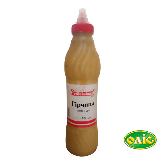 Гірчиця "Міцна" ПЕТ 850 г / 12 шт ХоРеКа Pl