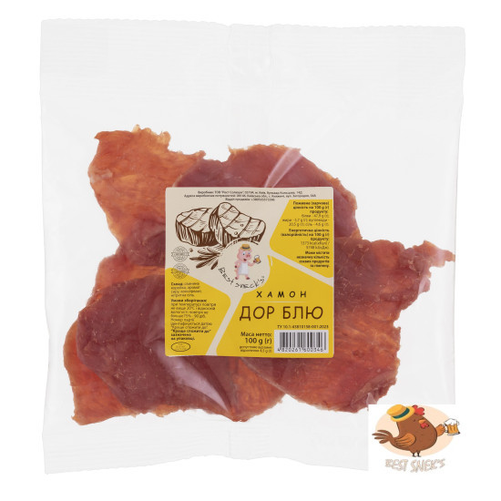"Хамон 100 г (Дор Блю) / 50 шт снеки ТМ Best sneck`s