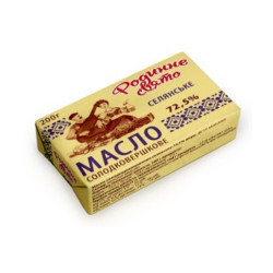 Масло Родинне Свято Селянське 72,5% брикет