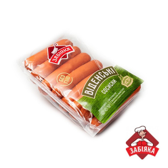 Сосиски Віденські ,1с., (газ 0,7 кг) Забіяка ТМ