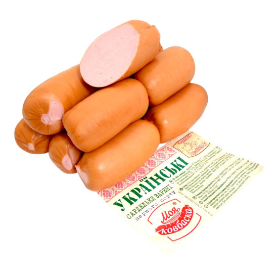 Сарделька УКРАЇНСЬКА варена 1/с ТМ Моя ковбаска