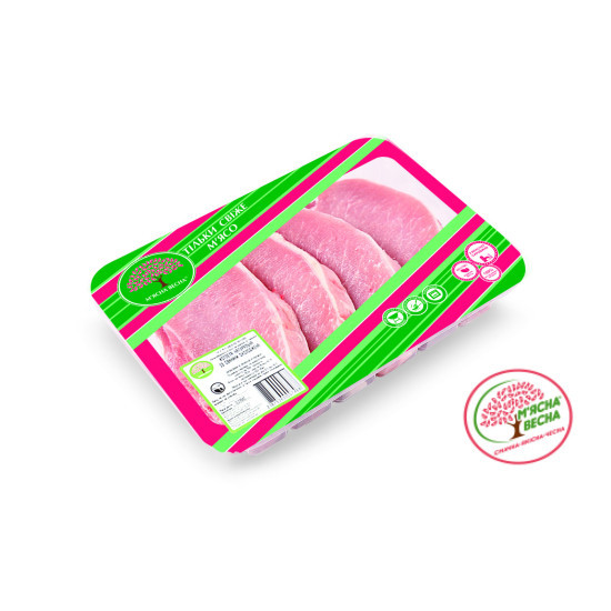 Стейк свинячий на костi охолоджений (72030)