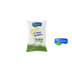 Кефір 2,5% плівка 0,9кг 14 діб, шт