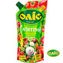 Майонезний соус "Салатний" 30% дой-пак 300 г / 30 шт Оліс