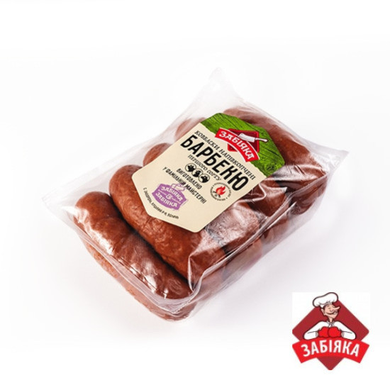 Ковбаски Барбекю нк (газ 0,6 кг)ТМ "Забіяка"