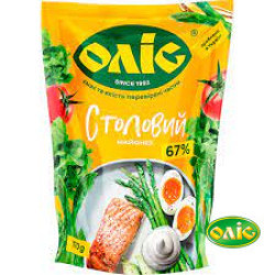 Майонез "Cтоловий 67%" дой-пак 170 г / 25 шт Оліс