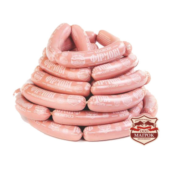 Сосиски Фірмові в/с (аміцель)(Газ 1,1 кг)"Магрок"