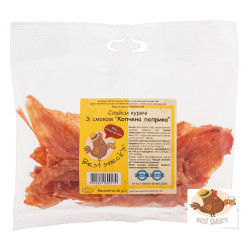 Слайси курячі Копчена паприка 50 г / 20 шт снеки ТМ Best sneck`s Регал