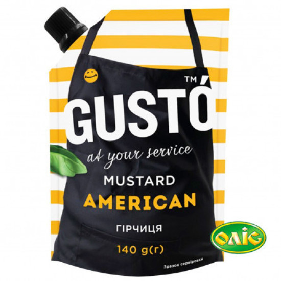 "Гірчиця American д/п  140 г / 30 шт тг Gusto