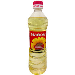 Олія соняшникова рафінована Майола 0,5 л / 24 шт