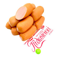 Сарделька ПІДКОПЧЕНА на дровах варена 1/с ТМ Моя ковбаска