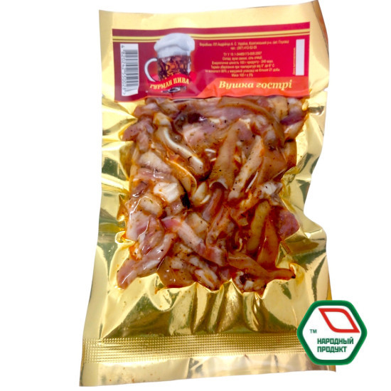 Вушка гострі  0,094 г / 50 шт нарізка ТМ "Гурман пива" Регал