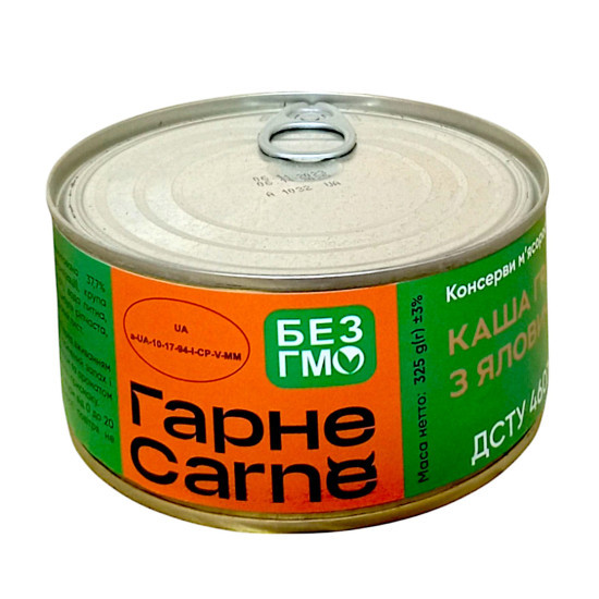 "Консерва Каша Гречана з м\'ясом 325  г / 18 шт кт ТМ Classo М\'ясо