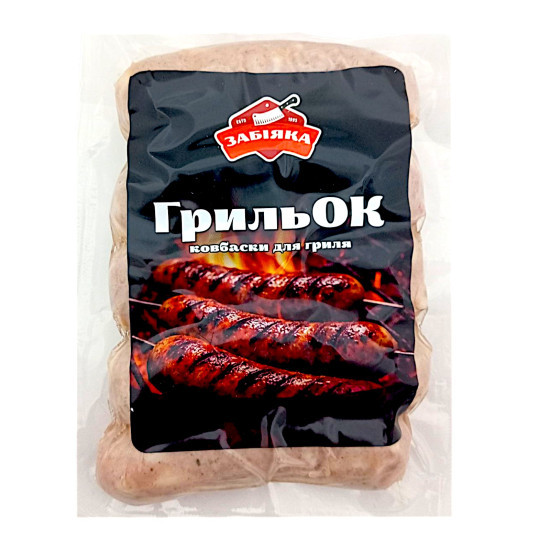 Ковбаски напівкопчені ГрильОК  н/к 1 с (в/у 0,4 кг) ТМ "Забіяка"