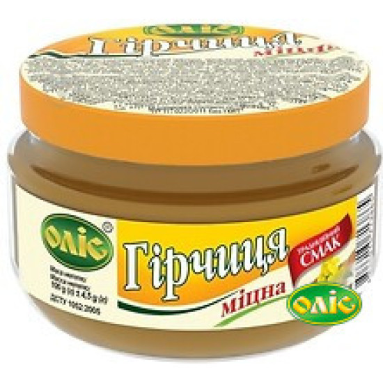 Гірчиця "Міцна" п/б 0,1 кг / 18 шт тг Оліс