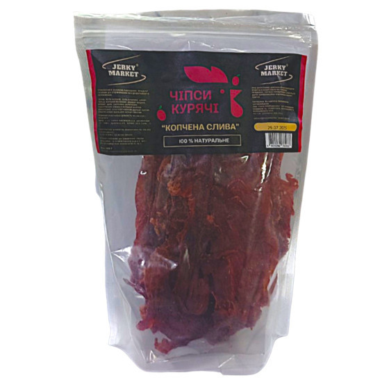 "Чіпси курячі Копчена слива ZIP-пакет  ТМ JERKY MARKET 0,5кг / 3кг