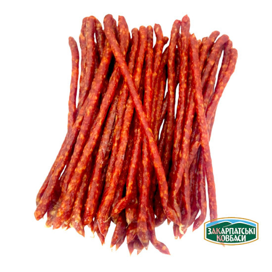 Ковбаски Snexi Spicy с/к в/с (Снеки гострі) 1,0 кг кабаноси ТМ"Закарпатські ковбаси"