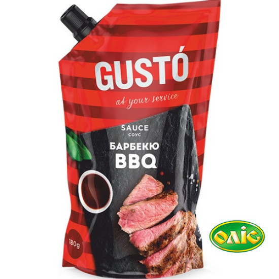 Соус Барбекю/BBQ дой/пак 180 г / 20 шт Gusto